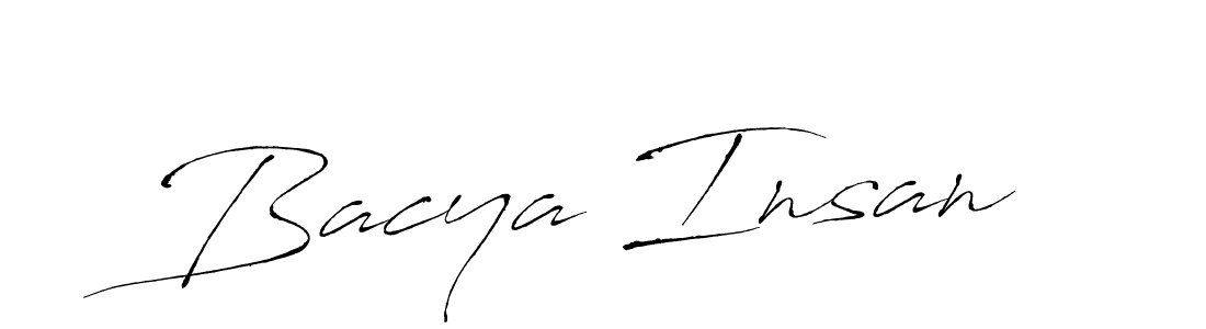 Check out images of Autograph of Bacya Insan name. Actor Bacya Insan Signature Style. Antro_Vectra is a professional sign style online. Bacya Insan signature style 6 images and pictures png