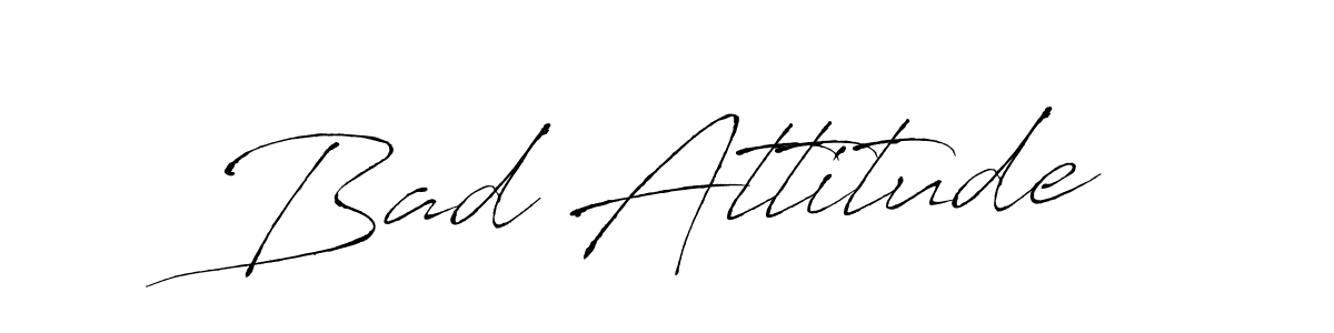 Make a beautiful signature design for name Bad Attitude. Use this online signature maker to create a handwritten signature for free. Bad Attitude signature style 6 images and pictures png