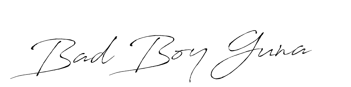 Also You can easily find your signature by using the search form. We will create Bad Boy Guna name handwritten signature images for you free of cost using Antro_Vectra sign style. Bad Boy Guna signature style 6 images and pictures png