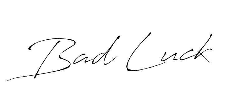 Create a beautiful signature design for name Bad Luck. With this signature (Antro_Vectra) fonts, you can make a handwritten signature for free. Bad Luck signature style 6 images and pictures png