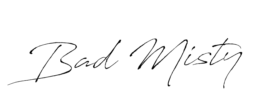 Also we have Bad Misty name is the best signature style. Create professional handwritten signature collection using Antro_Vectra autograph style. Bad Misty signature style 6 images and pictures png