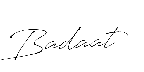 Make a beautiful signature design for name Badaat. With this signature (Antro_Vectra) style, you can create a handwritten signature for free. Badaat signature style 6 images and pictures png