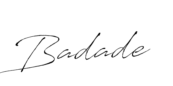 Also we have Badade name is the best signature style. Create professional handwritten signature collection using Antro_Vectra autograph style. Badade signature style 6 images and pictures png