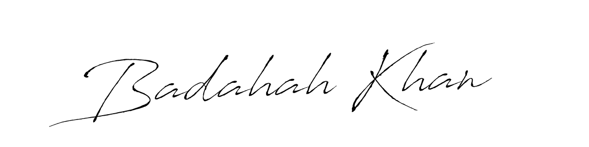 Create a beautiful signature design for name Badahah Khan. With this signature (Antro_Vectra) fonts, you can make a handwritten signature for free. Badahah Khan signature style 6 images and pictures png