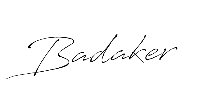 How to make Badaker signature? Antro_Vectra is a professional autograph style. Create handwritten signature for Badaker name. Badaker signature style 6 images and pictures png