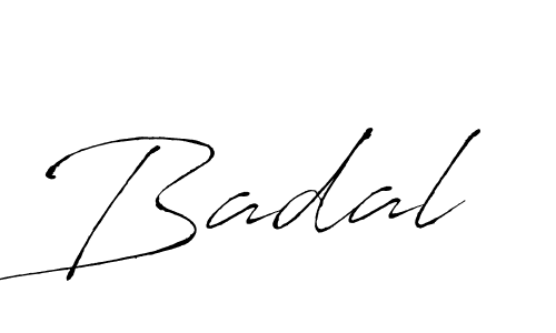 Create a beautiful signature design for name Badal; Baadal. With this signature (Antro_Vectra) fonts, you can make a handwritten signature for free. Badal; Baadal signature style 6 images and pictures png