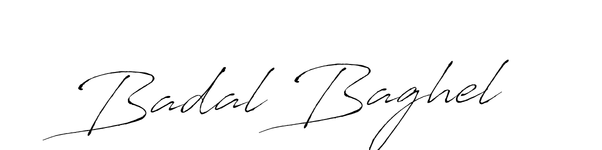 How to make Badal Baghel name signature. Use Antro_Vectra style for creating short signs online. This is the latest handwritten sign. Badal Baghel signature style 6 images and pictures png
