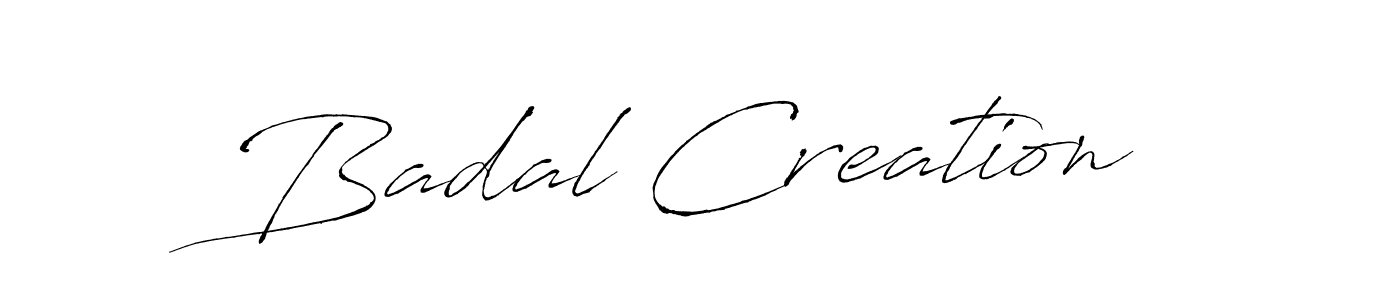 Similarly Antro_Vectra is the best handwritten signature design. Signature creator online .You can use it as an online autograph creator for name Badal Creation. Badal Creation signature style 6 images and pictures png