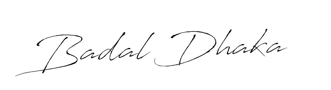 Use a signature maker to create a handwritten signature online. With this signature software, you can design (Antro_Vectra) your own signature for name Badal Dhaka. Badal Dhaka signature style 6 images and pictures png