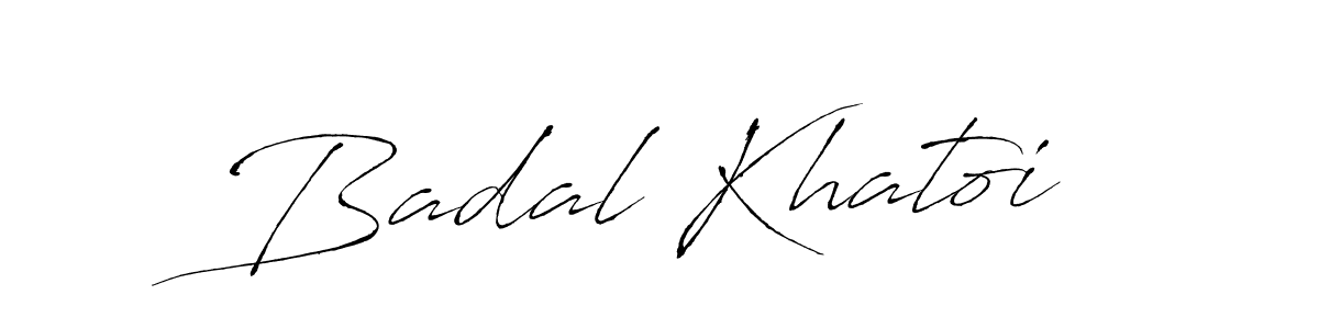 You should practise on your own different ways (Antro_Vectra) to write your name (Badal Khatoi) in signature. don't let someone else do it for you. Badal Khatoi signature style 6 images and pictures png