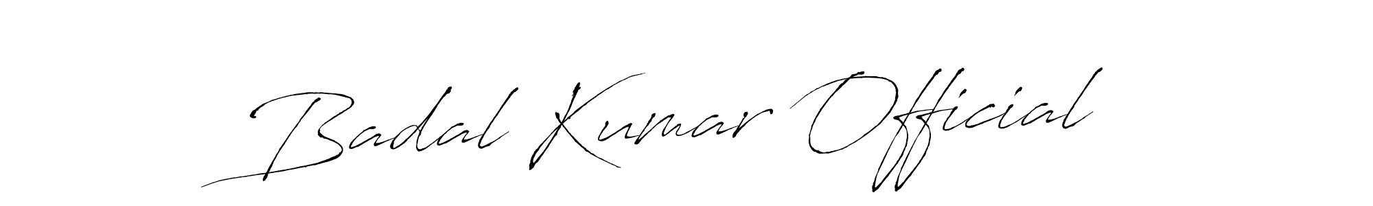 Badal Kumar Official stylish signature style. Best Handwritten Sign (Antro_Vectra) for my name. Handwritten Signature Collection Ideas for my name Badal Kumar Official. Badal Kumar Official signature style 6 images and pictures png