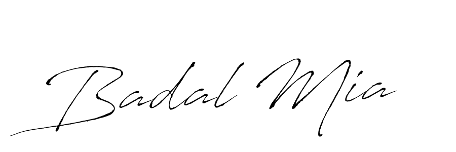 How to make Badal Mia signature? Antro_Vectra is a professional autograph style. Create handwritten signature for Badal Mia name. Badal Mia signature style 6 images and pictures png