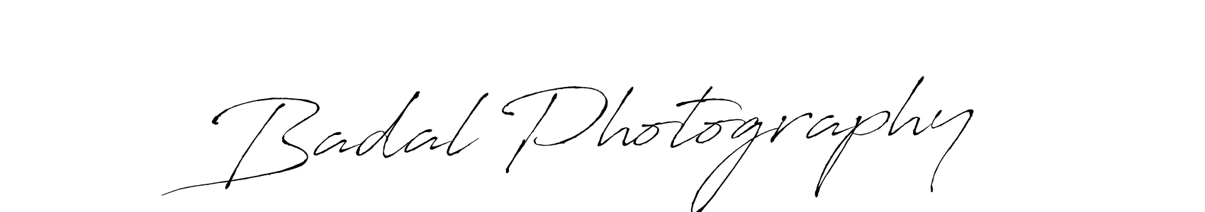 Make a beautiful signature design for name Badal Photography. With this signature (Antro_Vectra) style, you can create a handwritten signature for free. Badal Photography signature style 6 images and pictures png