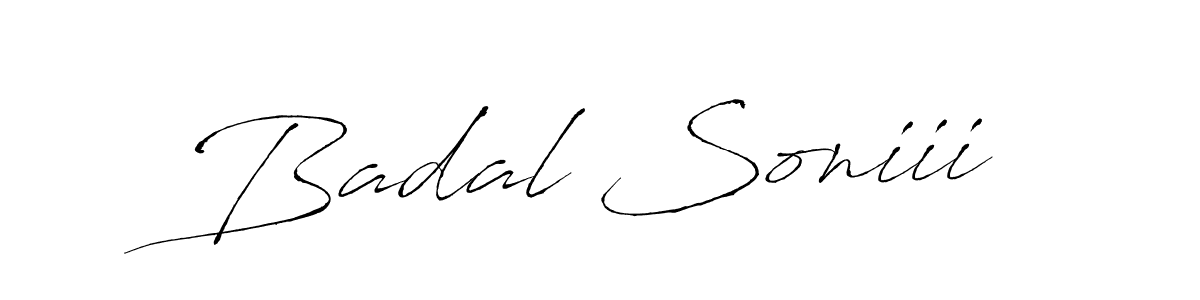 Also we have Badal Soniii name is the best signature style. Create professional handwritten signature collection using Antro_Vectra autograph style. Badal Soniii signature style 6 images and pictures png