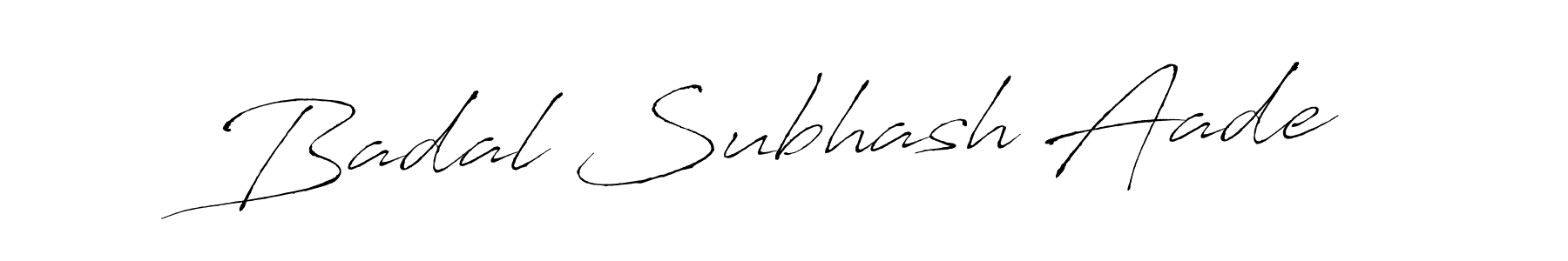 See photos of Badal Subhash Aade official signature by Spectra . Check more albums & portfolios. Read reviews & check more about Antro_Vectra font. Badal Subhash Aade signature style 6 images and pictures png