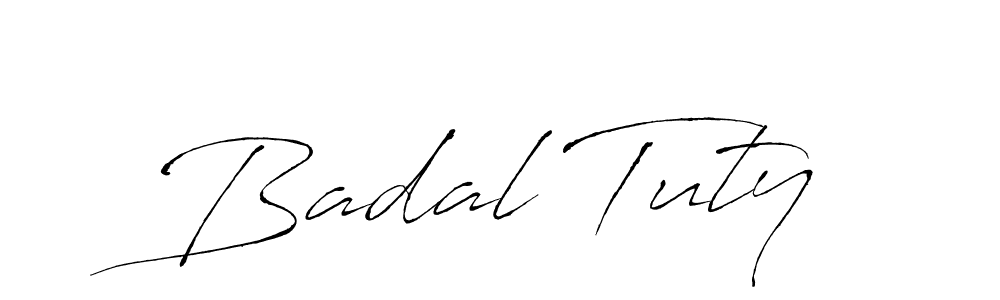 You can use this online signature creator to create a handwritten signature for the name Badal Tuty. This is the best online autograph maker. Badal Tuty signature style 6 images and pictures png