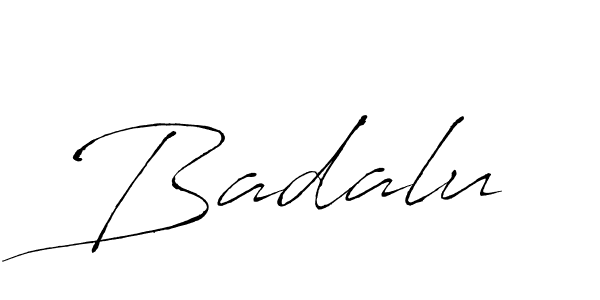 How to make Badalu signature? Antro_Vectra is a professional autograph style. Create handwritten signature for Badalu name. Badalu signature style 6 images and pictures png