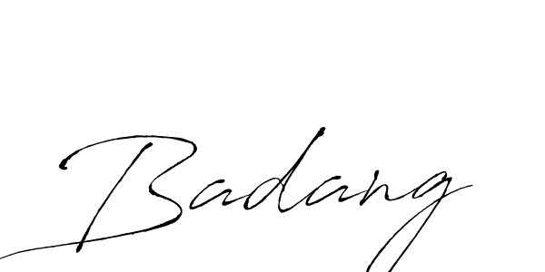 Make a beautiful signature design for name Badang. With this signature (Antro_Vectra) style, you can create a handwritten signature for free. Badang signature style 6 images and pictures png