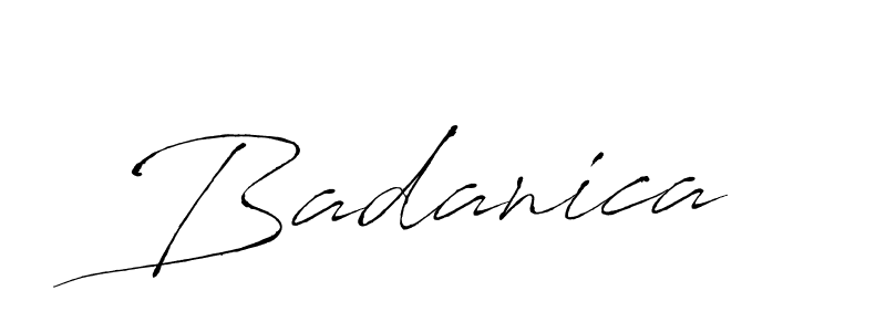 Similarly Antro_Vectra is the best handwritten signature design. Signature creator online .You can use it as an online autograph creator for name Badanica. Badanica signature style 6 images and pictures png