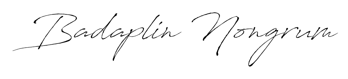 Use a signature maker to create a handwritten signature online. With this signature software, you can design (Antro_Vectra) your own signature for name Badaplin Nongrum. Badaplin Nongrum signature style 6 images and pictures png