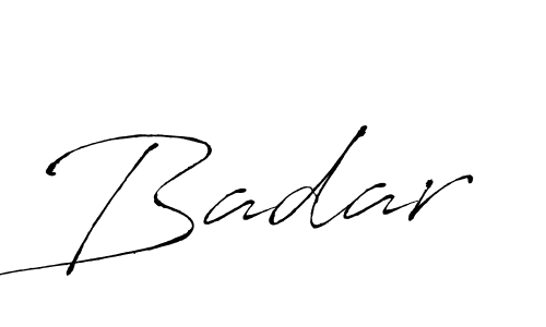 Create a beautiful signature design for name Badar. With this signature (Antro_Vectra) fonts, you can make a handwritten signature for free. Badar signature style 6 images and pictures png