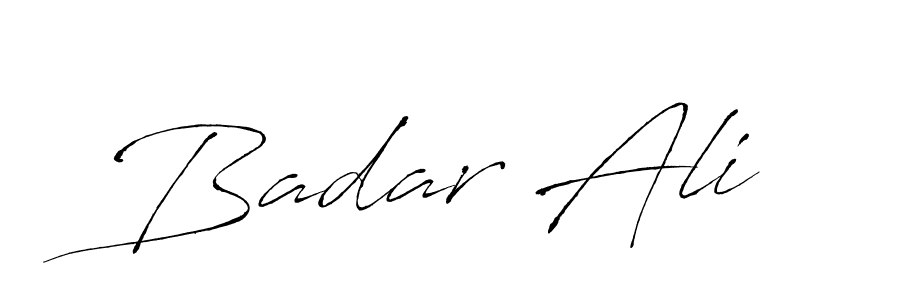 Badar Ali stylish signature style. Best Handwritten Sign (Antro_Vectra) for my name. Handwritten Signature Collection Ideas for my name Badar Ali. Badar Ali signature style 6 images and pictures png