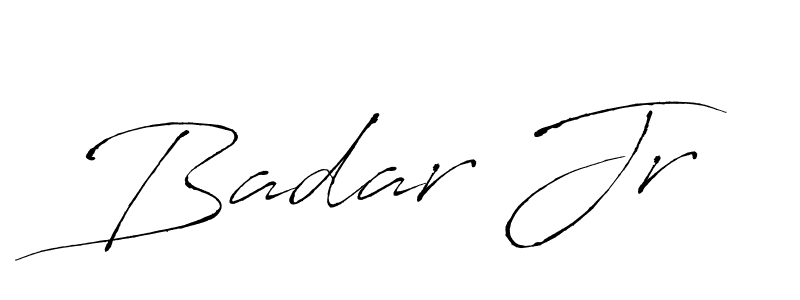 Also we have Badar Jr name is the best signature style. Create professional handwritten signature collection using Antro_Vectra autograph style. Badar Jr signature style 6 images and pictures png