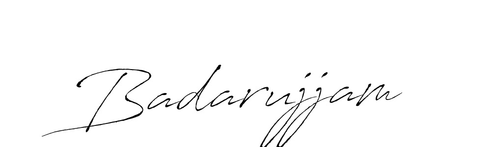 How to make Badarujjam signature? Antro_Vectra is a professional autograph style. Create handwritten signature for Badarujjam name. Badarujjam signature style 6 images and pictures png