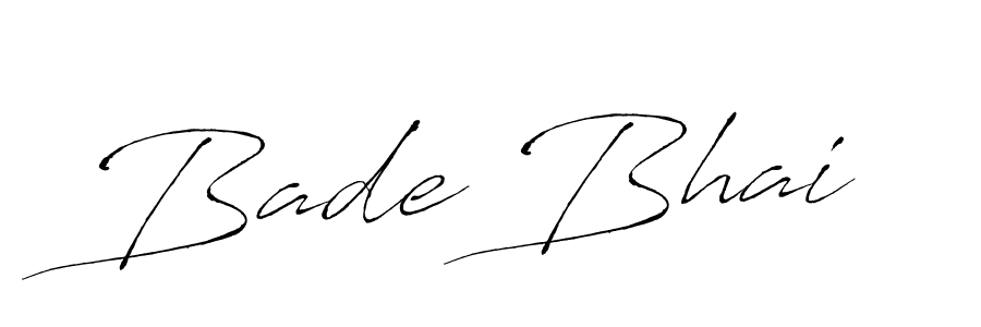 Similarly Antro_Vectra is the best handwritten signature design. Signature creator online .You can use it as an online autograph creator for name Bade Bhai. Bade Bhai signature style 6 images and pictures png