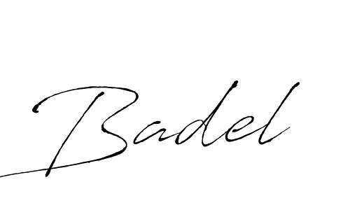 Create a beautiful signature design for name Badel. With this signature (Antro_Vectra) fonts, you can make a handwritten signature for free. Badel signature style 6 images and pictures png