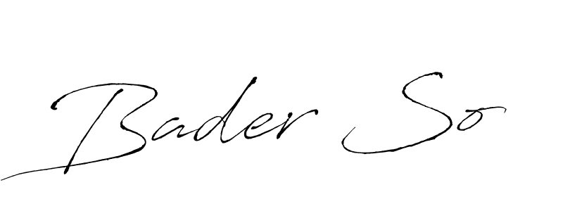 Use a signature maker to create a handwritten signature online. With this signature software, you can design (Antro_Vectra) your own signature for name Bader So. Bader So signature style 6 images and pictures png