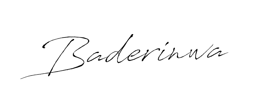 Design your own signature with our free online signature maker. With this signature software, you can create a handwritten (Antro_Vectra) signature for name Baderinwa. Baderinwa signature style 6 images and pictures png