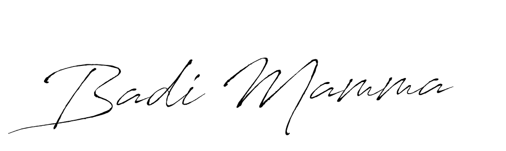 Also we have Badi Mamma name is the best signature style. Create professional handwritten signature collection using Antro_Vectra autograph style. Badi Mamma signature style 6 images and pictures png