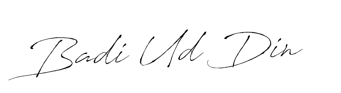 Badi Ud Din stylish signature style. Best Handwritten Sign (Antro_Vectra) for my name. Handwritten Signature Collection Ideas for my name Badi Ud Din. Badi Ud Din signature style 6 images and pictures png