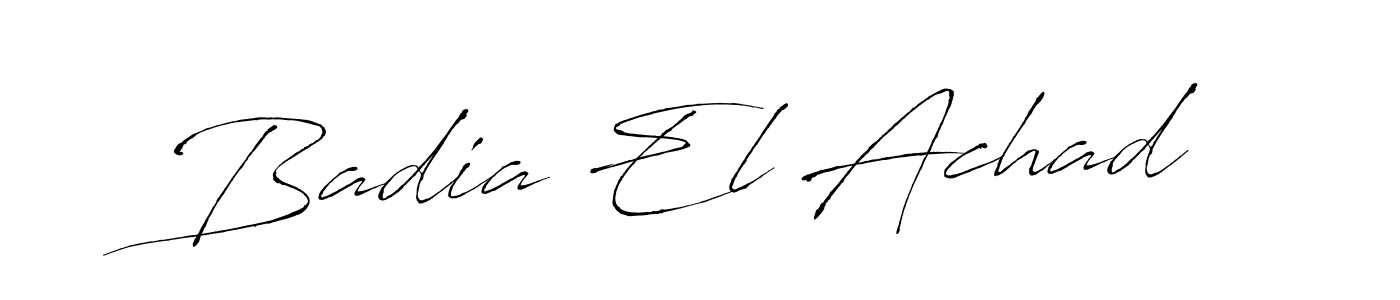 Also we have Badia El Achad name is the best signature style. Create professional handwritten signature collection using Antro_Vectra autograph style. Badia El Achad signature style 6 images and pictures png