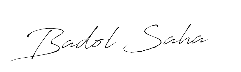 Create a beautiful signature design for name Badol Saha. With this signature (Antro_Vectra) fonts, you can make a handwritten signature for free. Badol Saha signature style 6 images and pictures png