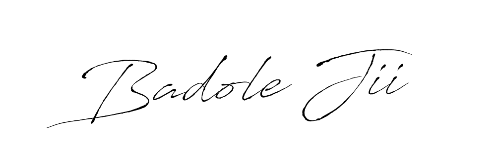 Also we have Badole Jii name is the best signature style. Create professional handwritten signature collection using Antro_Vectra autograph style. Badole Jii signature style 6 images and pictures png