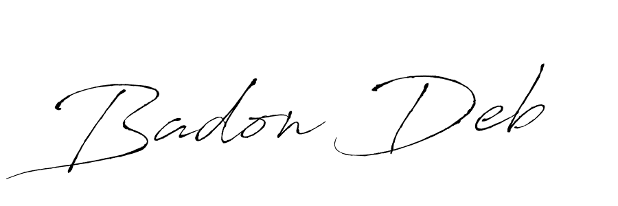 Also we have Badon Deb name is the best signature style. Create professional handwritten signature collection using Antro_Vectra autograph style. Badon Deb signature style 6 images and pictures png