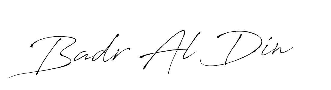 Make a beautiful signature design for name Badr Al Din. With this signature (Antro_Vectra) style, you can create a handwritten signature for free. Badr Al Din signature style 6 images and pictures png