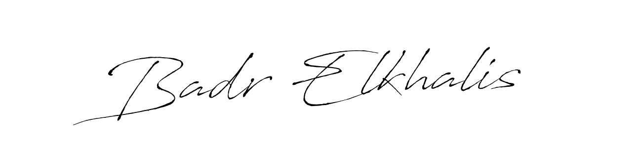 Make a beautiful signature design for name Badr Elkhalis. With this signature (Antro_Vectra) style, you can create a handwritten signature for free. Badr Elkhalis signature style 6 images and pictures png