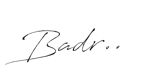 Also You can easily find your signature by using the search form. We will create Badr.. name handwritten signature images for you free of cost using Antro_Vectra sign style. Badr.. signature style 6 images and pictures png