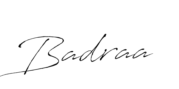 Badraa stylish signature style. Best Handwritten Sign (Antro_Vectra) for my name. Handwritten Signature Collection Ideas for my name Badraa. Badraa signature style 6 images and pictures png