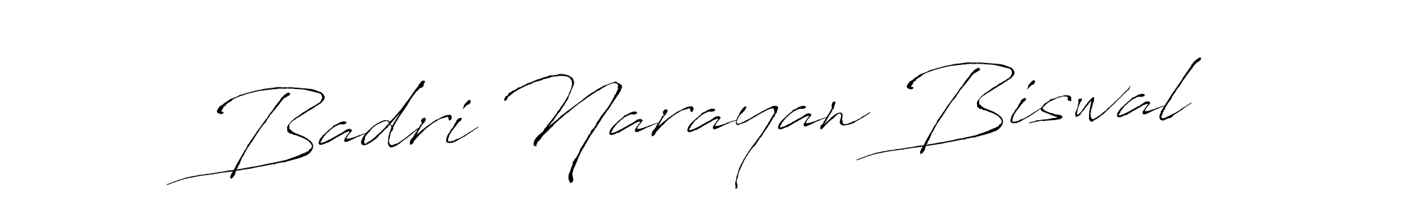 Create a beautiful signature design for name Badri Narayan Biswal. With this signature (Antro_Vectra) fonts, you can make a handwritten signature for free. Badri Narayan Biswal signature style 6 images and pictures png