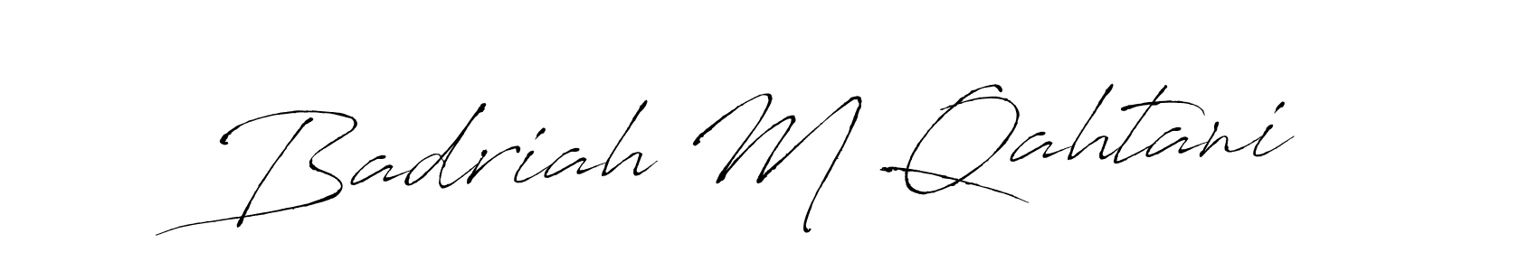 The best way (Antro_Vectra) to make a short signature is to pick only two or three words in your name. The name Badriah M Qahtani include a total of six letters. For converting this name. Badriah M Qahtani signature style 6 images and pictures png