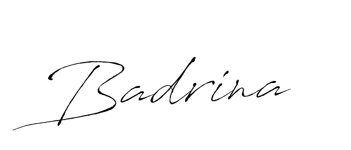 Make a beautiful signature design for name Badrina. With this signature (Antro_Vectra) style, you can create a handwritten signature for free. Badrina signature style 6 images and pictures png