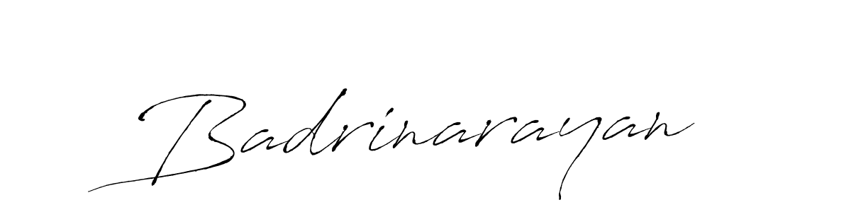 Make a beautiful signature design for name Badrinarayan. With this signature (Antro_Vectra) style, you can create a handwritten signature for free. Badrinarayan signature style 6 images and pictures png