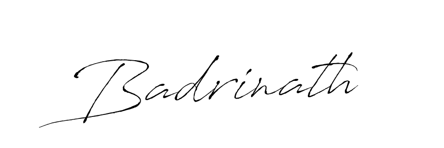 Create a beautiful signature design for name Badrinath. With this signature (Antro_Vectra) fonts, you can make a handwritten signature for free. Badrinath signature style 6 images and pictures png