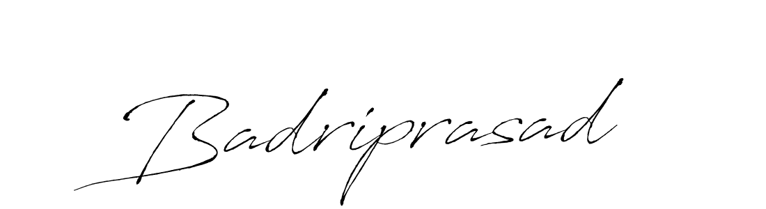 How to make Badriprasad signature? Antro_Vectra is a professional autograph style. Create handwritten signature for Badriprasad name. Badriprasad signature style 6 images and pictures png