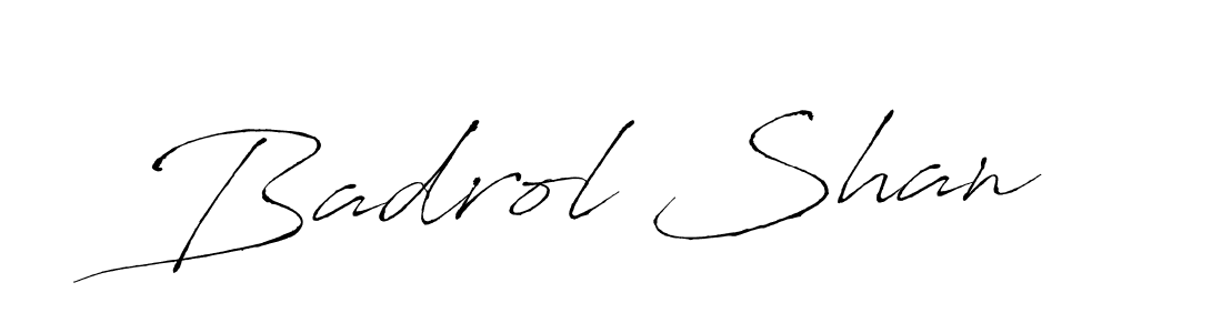 Badrol Shan stylish signature style. Best Handwritten Sign (Antro_Vectra) for my name. Handwritten Signature Collection Ideas for my name Badrol Shan. Badrol Shan signature style 6 images and pictures png