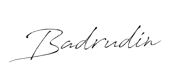 How to make Badrudin name signature. Use Antro_Vectra style for creating short signs online. This is the latest handwritten sign. Badrudin signature style 6 images and pictures png